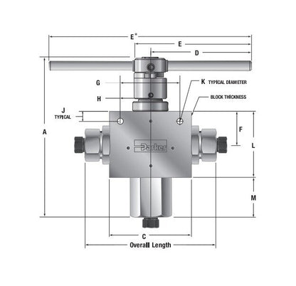 MPI™ MAB Series 3 Way Ball Valves - 10000 psi, 3/4 MPI™ Connection - Image 2