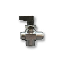 VAMS Series 1/8 Inch (in) Size Female National Pipe Thread (FNPT) Inlet Port and 1/8 Inch (in) Size Female National Pipe Thread (FNPT) Outlet Port 2-Port Open Center 2-Way Metal Ball Valve