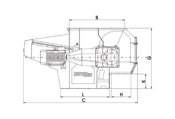 Vecoplan VAZ 2000 M F FF Single Shaft Shredder - Image 2