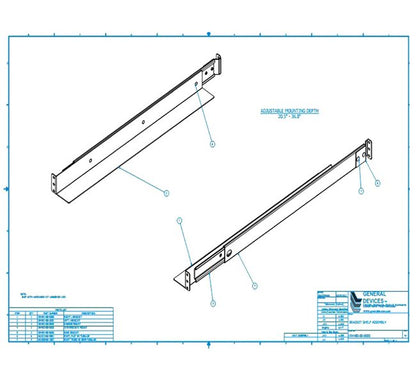 B-4485 Adjustable Mounting Shelf - Image 2