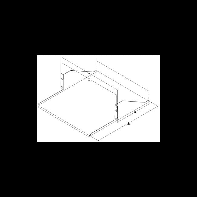 D-4458 Fixed Relay Rack Shelf - Image 2