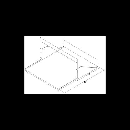 D-4458 Fixed Relay Rack Shelf - Image 2