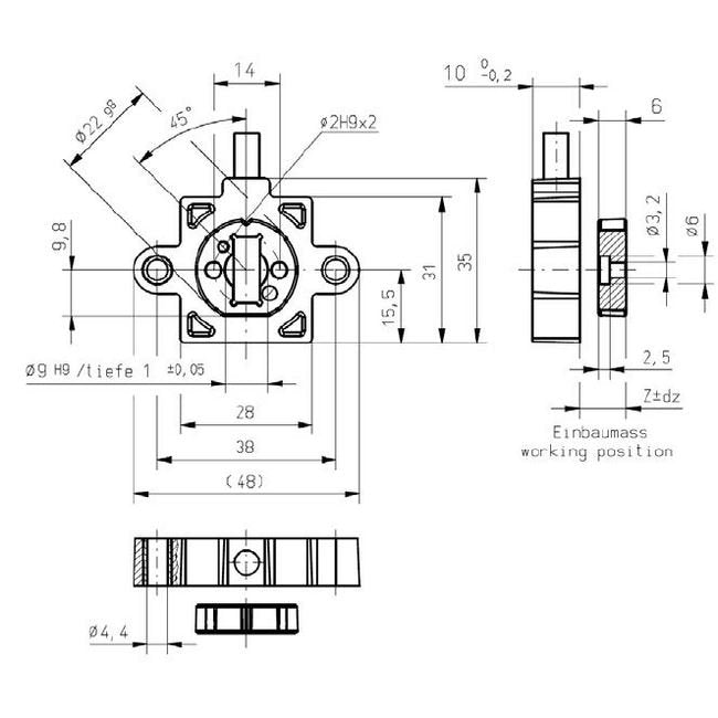 Vert-X 31E Series Touchless Magnetic Rotary Position Sensor - Image 2