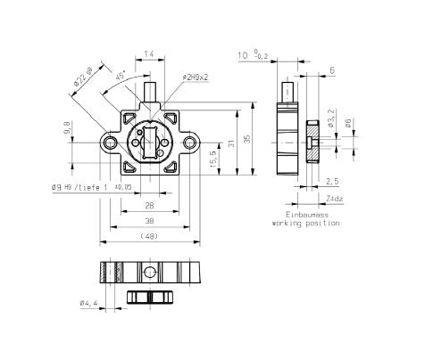 Vert-X 31E Series Touchless Magnetic Rotary Position Sensor - Image 2