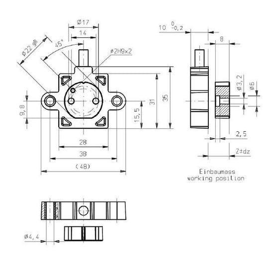 Vert-X 31E Series Touchless Magnetic Rotary Position Sensor - Image 1