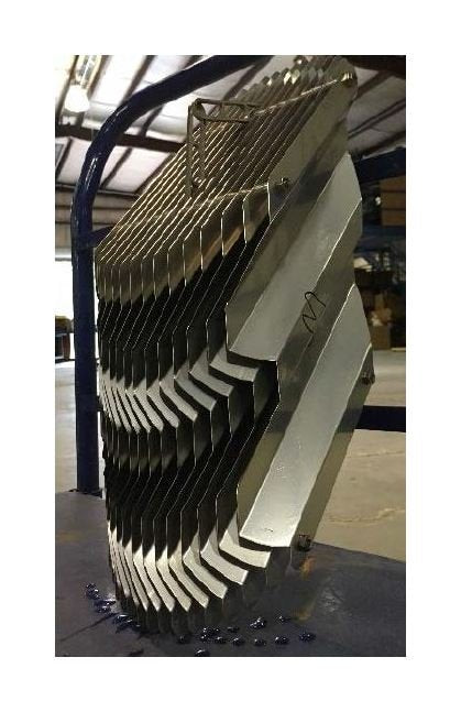 AIROL® 140HT-1 Vertical Flow Tilted Chevron Mist Eliminator - Image 1