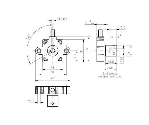 IP68 Touchless Magnetic Rotary Position Sensor - Vert-X 31E Series - Image 2