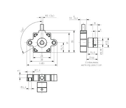 Vert-X 31E Series Touchless Magnetic Rotary Position Sensor - Image 2