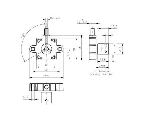 Vert-X 31E Touchless Rotary Position Sensor - Image 2