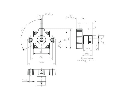 Vert-X 31E Series Touchless Magnetic Rotary Position Sensor - Type 5, IP68, 360º Measurement - Image 2