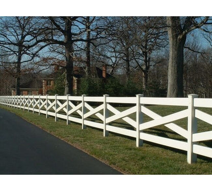 Vinyl Crossbuck Farm Fencing - Image 2