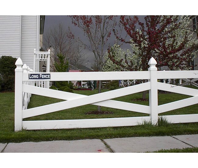 Vinyl Crossbuck Farm Fencing - Image 1