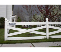 Vinyl Crossbuck Farm Fencing