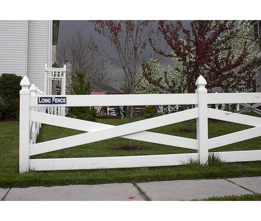 Vinyl Crossbuck Farm Fencing - Image 1