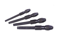 Precise 4 Piece Pin Vise Set with Range - Tool Steel Collet