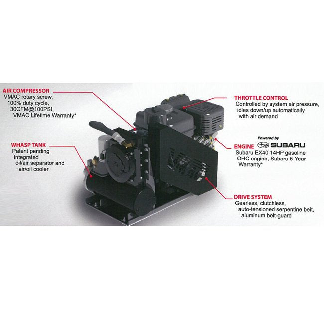 VMAC RAPTAIR-G30 Gas Drive Rotary Screw Air Compressor - Image 9