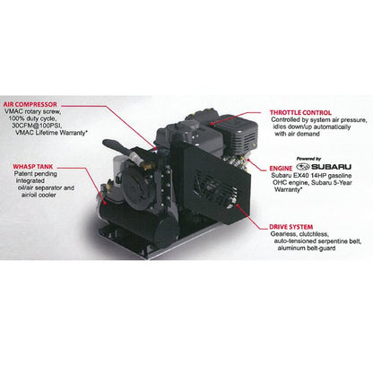 VMAC RAPTAIR-G30 Gas Drive Rotary Screw Air Compressor - Image 9