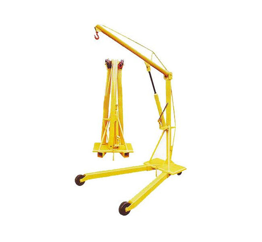 V-Master Mobile Hydraulic Floor Cranes - 1000 lb Capacity, 8 ft Lift Height - Image 1