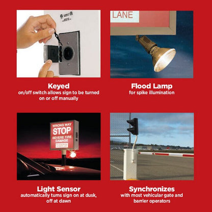 DoorKing Warning Sign for Traffic Control Systems - Image 3