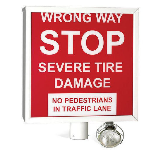 DoorKing Warning Sign for Traffic Control Systems - Image 1