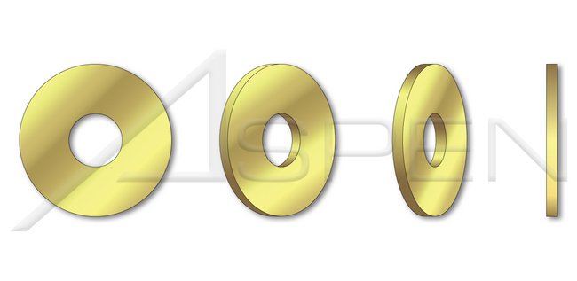 DIN 433/ISO 7092 Metric Small Outside Diameter Brass Flat Washer - Image 1