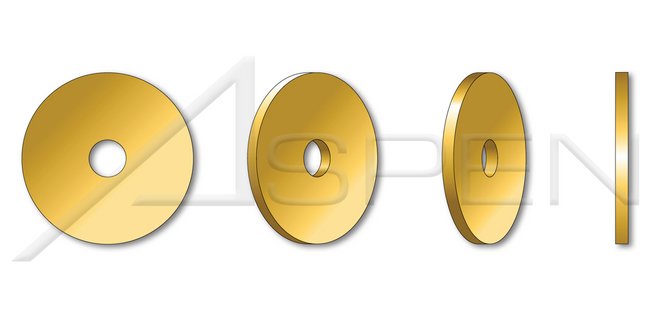 DIN 9021/ISO 7093 Metric Steel Yellow Zinc Fender Washer - Image 1