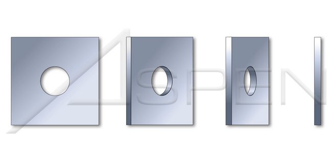 DIN 436 Metric Steel Zinc Plated Square Flat Washer - Image 1