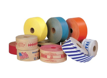 IPG 1.0" x 500ft Water-Activated Printed Tape - Image 3