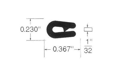 Black Flexible Vinyl Steel Core Trim - Mini 'Minitrim' - Image 2