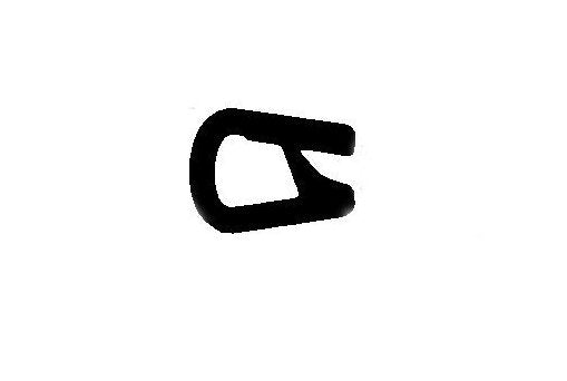 Black Basketweave Pinch Top Trim for 1/8" Edges - Image 1