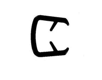 Flexible Vinyl Steel Core Trim, 1/2" Grips