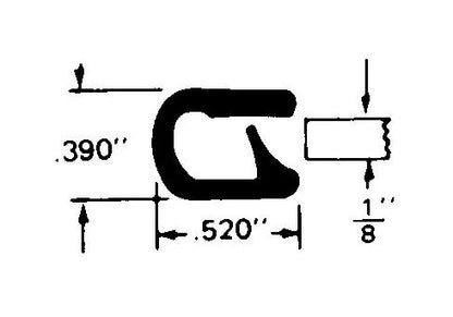 Flexible Vinyl Steel Core Trim - Black - Image 2