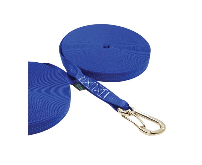 Suncor Blue Color Double Jackline with Clip - 55ft - Image 1