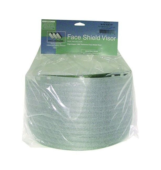 Dark Green Welding Visor, 8 x 15-1/2 x .060, P.O.P. - Image 1