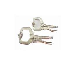 Heavy-Duty Locking Clamp with Swivel Pads - Image 1