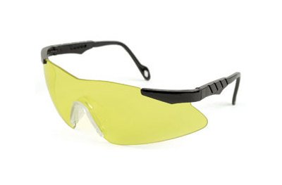 Sellstrom Wings Safety Glasses - Black Frame, Clear Lens - Image 1