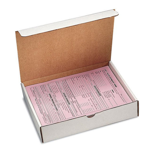 White Corrugated Document Box - 24-1/2 x 14-1/4 x 4-1/2 in - Image 1