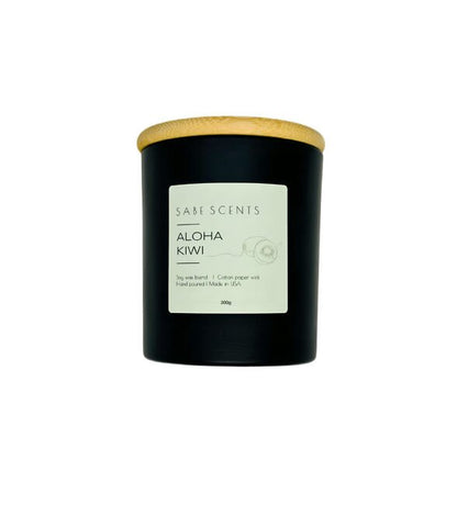 Premium Black Wood Closure Scented Candle in Glass Tumbler - 11 oz - Image 1