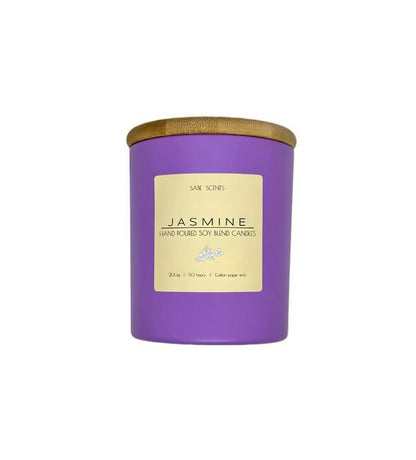 Purple Wood Closure Scented Candle in Glass Tumbler (11 oz) - Wholesale - Image 1