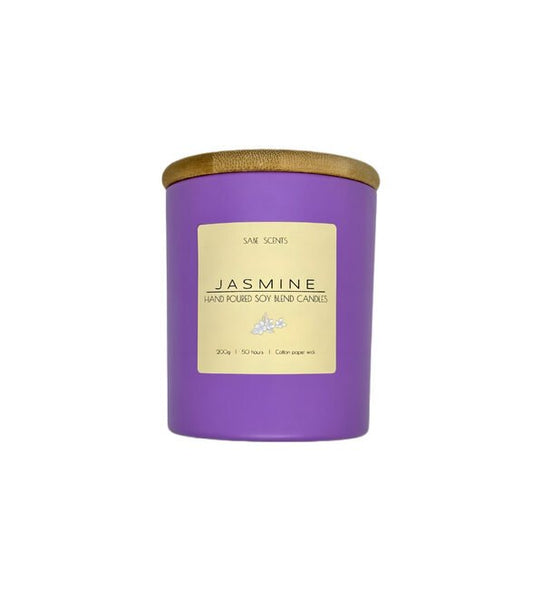 Purple Wood Closure Scented Candle in Glass Tumbler (11 oz) - Wholesale - Image 1