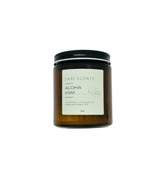 Bulk 9oz Amber Jar Scented Candle with Metal Lid - Image 1