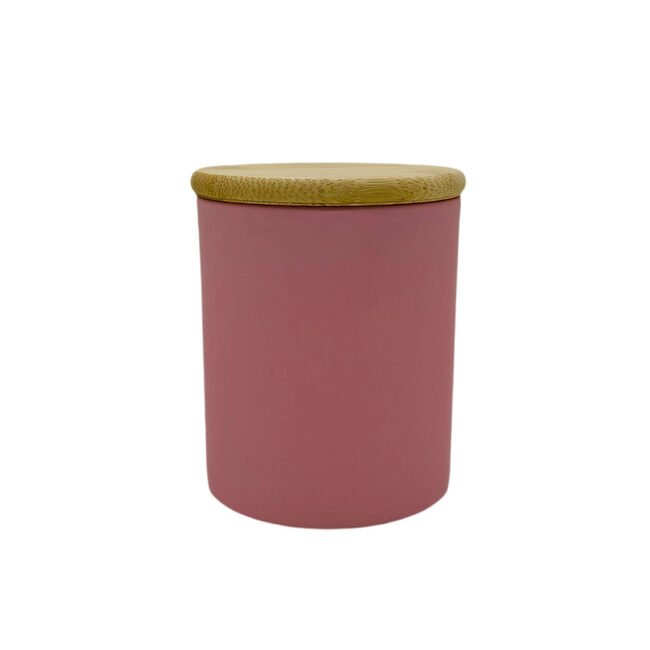 11oz Pink Private Label Scented Candle in Glass Tumbler - Image 2