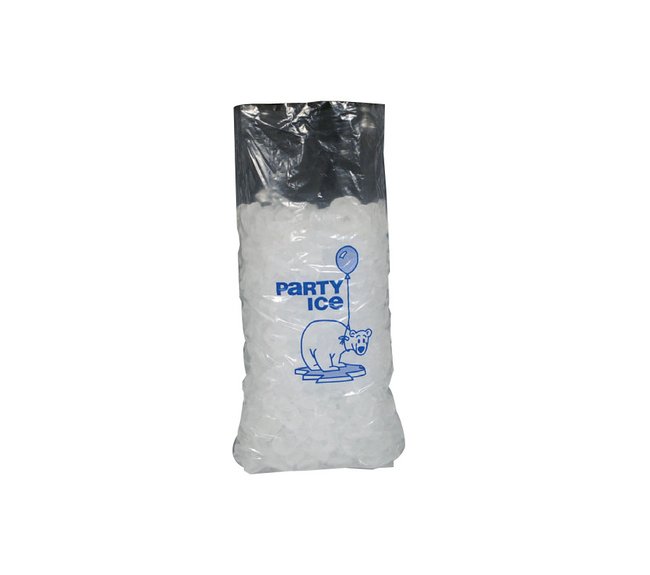 12 in Wicketed Ice Material Handling Bag with FDA & USDA Approval - Image 1