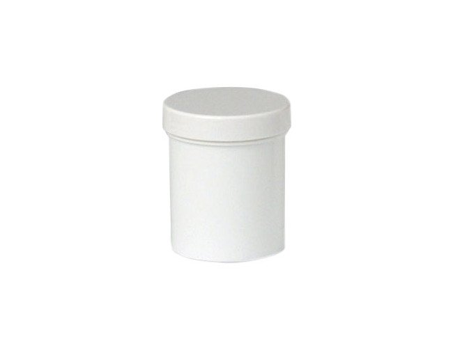4 oz White Wide Mouth Jars with White Cap - Image 1