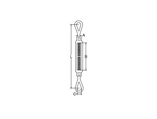 Forged Stainless Steel T316 Eye & Eye Turnbuckle - Image 2