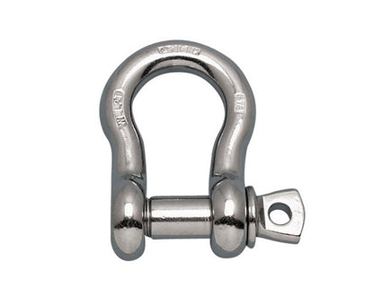 1/4" 316-NM Stainless Steel Anchor Shackle with Oversized Screw Pin - Image 1