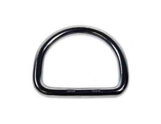 Nickel Plated Welded Steel D-Ring 1-1/4" Inside Width - Image 1