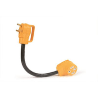 Heavy-Duty 18-Inch Trailer Adapter 30A Male to 50A Female
