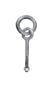 Chicago Drop Forged Ring Bolts - Machine Thread 3/4" x 12" USA Made - Image 1