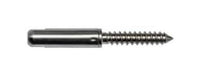 Push-Lockâ„¢ Stop End Fittings for Wood Posts - Swageless 1/8''